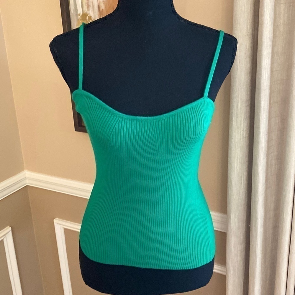 Petal Dew Ribbed Tank Small NWT